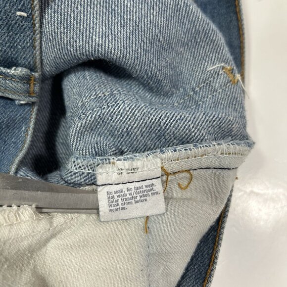 Vintage 1970s Levi’s 746 0917 Orange Tab Bell Bottom Jeans Sz 28 Waist 33 Length - Picture 6 of 11